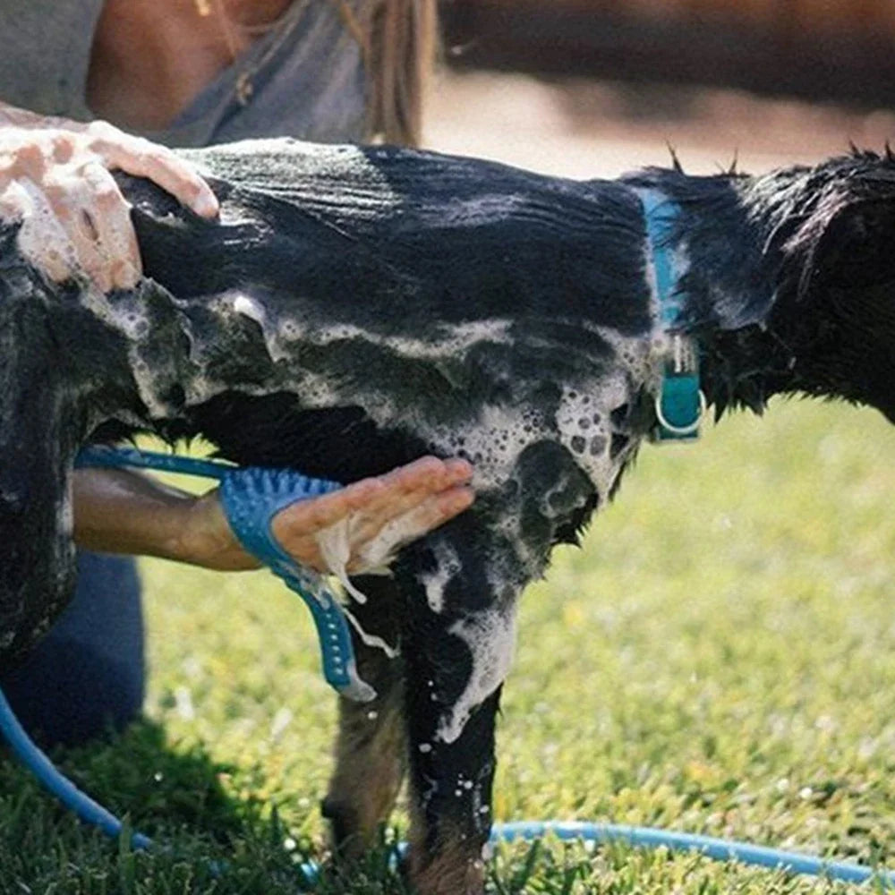High-Pressure Sprayer Dog Shower Gun Adjustable Pet Wash Cleaning Bath Water Foam Soap Sprayer Dog Clean Massager Shower Tool
