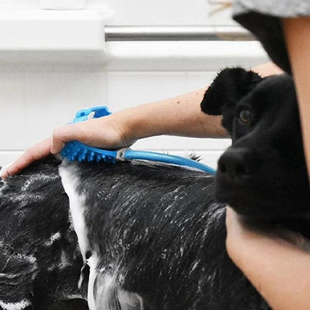 High-Pressure Sprayer Dog Shower Gun Adjustable Pet Wash Cleaning Bath Water Foam Soap Sprayer Dog Clean Massager Shower Tool