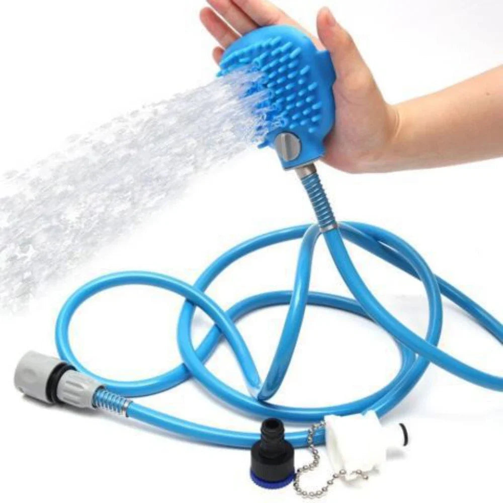 High-Pressure Sprayer Dog Shower Gun Adjustable Pet Wash Cleaning Bath Water Foam Soap Sprayer Dog Clean Massager Shower Tool