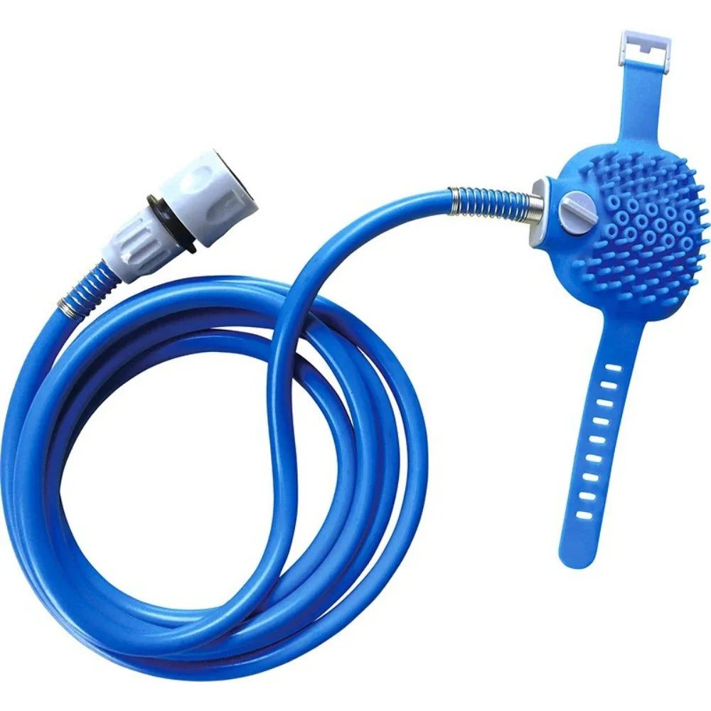 High-Pressure Sprayer Dog Shower Gun Adjustable Pet Wash Cleaning Bath Water Foam Soap Sprayer Dog Clean Massager Shower Tool