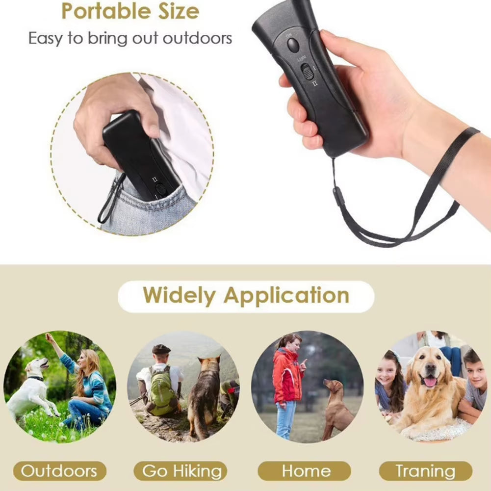 Pet Dog Repeller anti Barking Stop Bark Training Device Trainer LED Ultrasonic anti Barking Ultrasonic Dog Bark Device 2Types